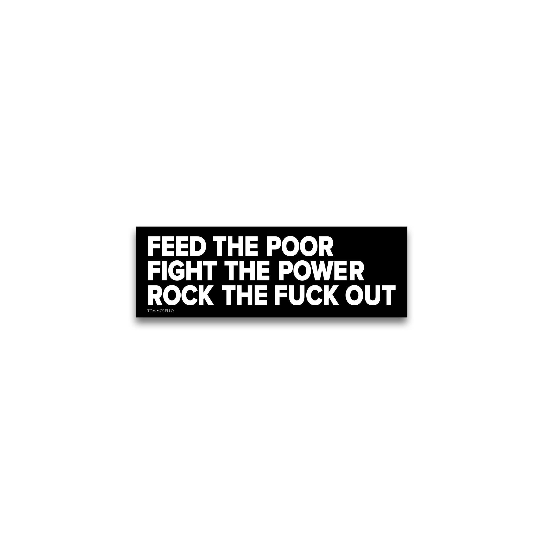 FIGHT THE POWER BUMPER STICKER